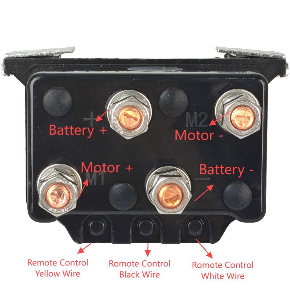 For ATV UTV Truck Winch Heavy Duty Relay Contactor Solenoid 12V 500A 7000LB MAX