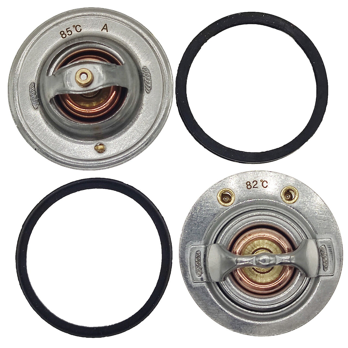 185 & 180 Degree Thermostat Front & Rear Kit Pair for GM Pickup Duramax