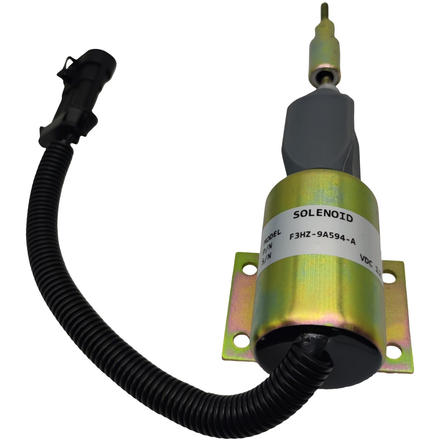 12V Fuel Shut Down Solenoid F3HZ-9A594-A for Ford 7.8 Diesel Engine SA-4273-12V