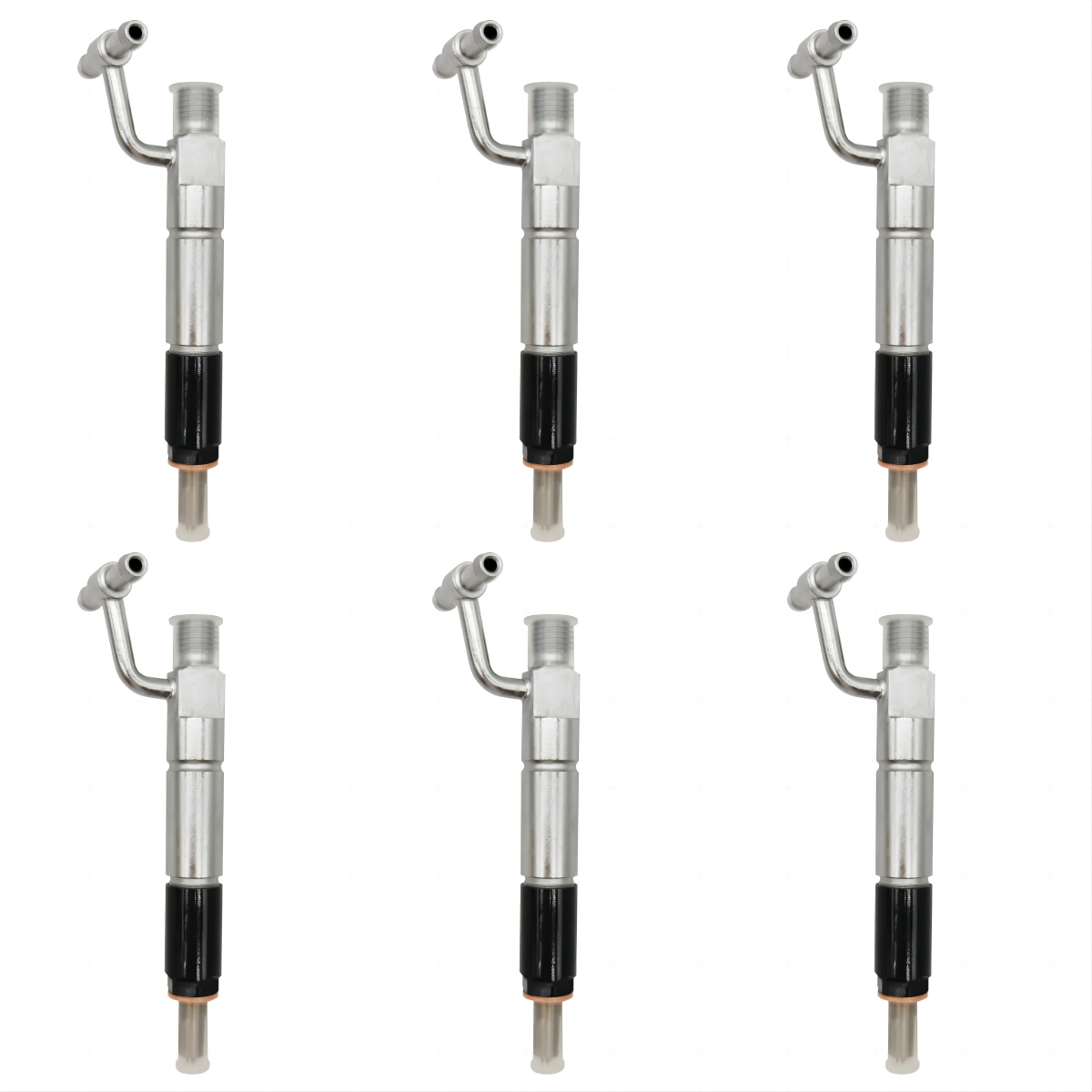 6X Fuel Injector 6202-13-3110 6207-11-3100 Fit Komatsu SA6D95L Engine PC200-6