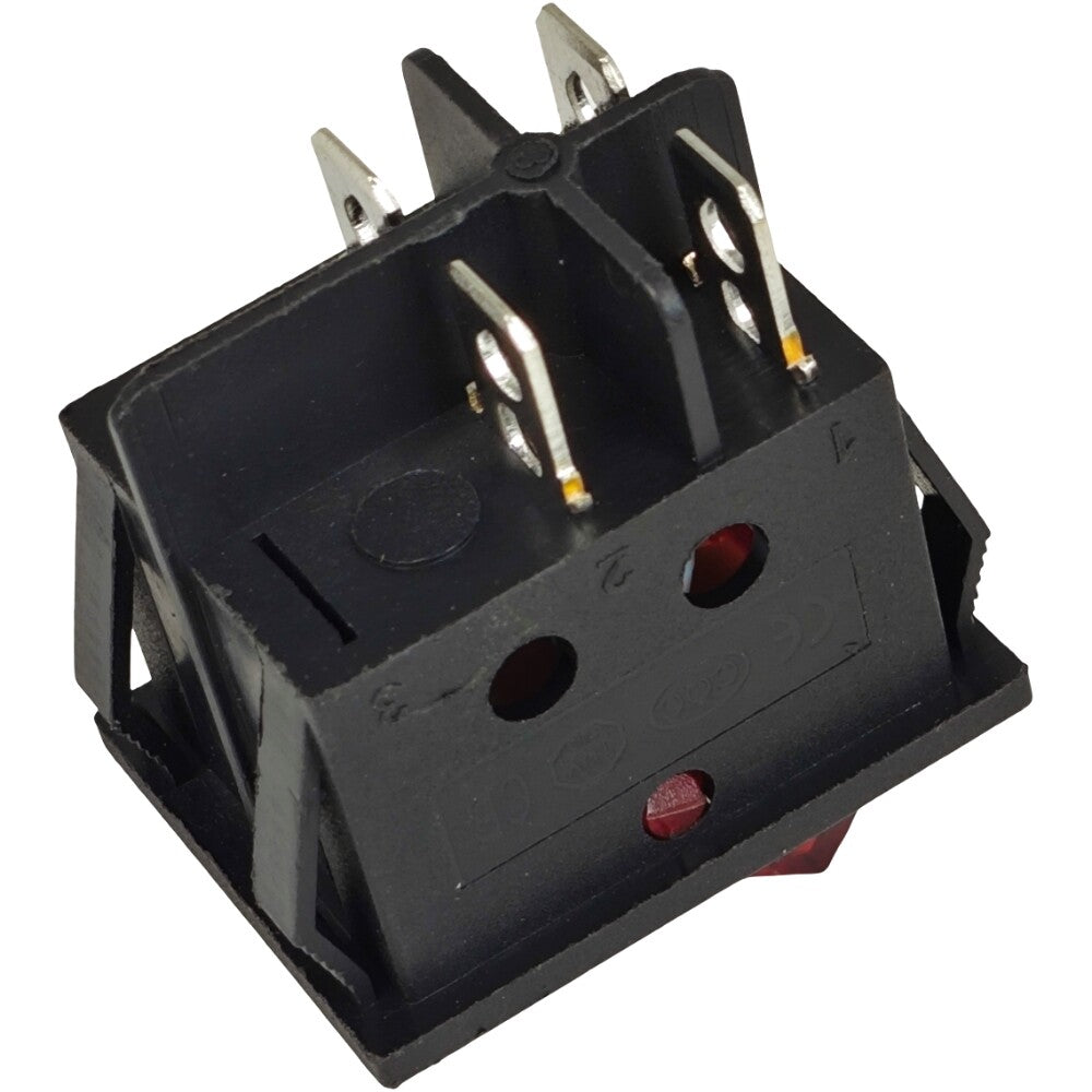 ZE-235-2 Lighted Rocker Toggle Switch ON OFF Fit for Zing Ear 4 Prong Snap-in