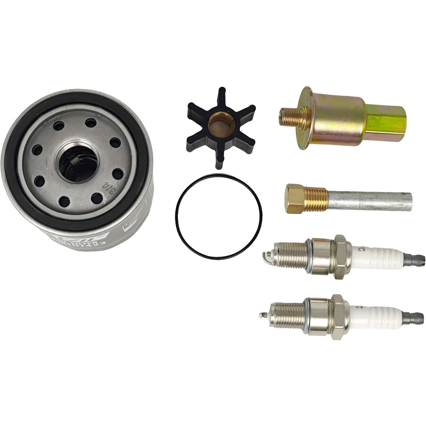 Maintenance Service Kit w/ Spark Plug & Fuel Filter Fit for Kohler Marine 6EF