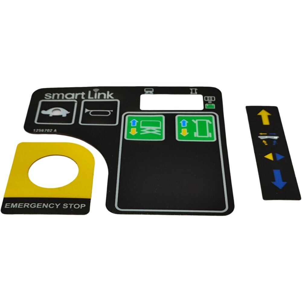1256702GT Platform Control Panel Decal Control Box Overlay Decal Touchpad