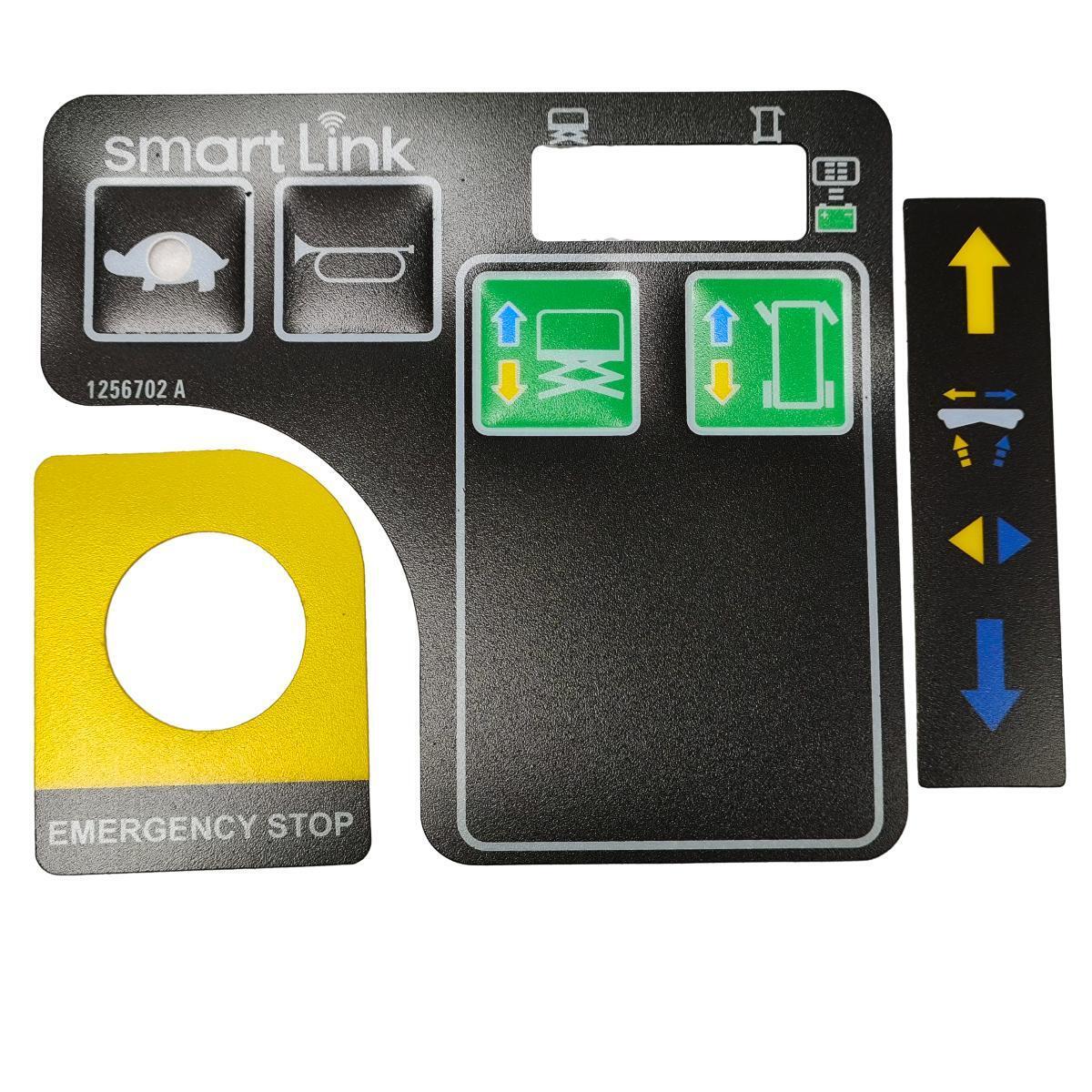 1256702GT Platform Control Panel Decal Control Box Overlay Decal Touchpad