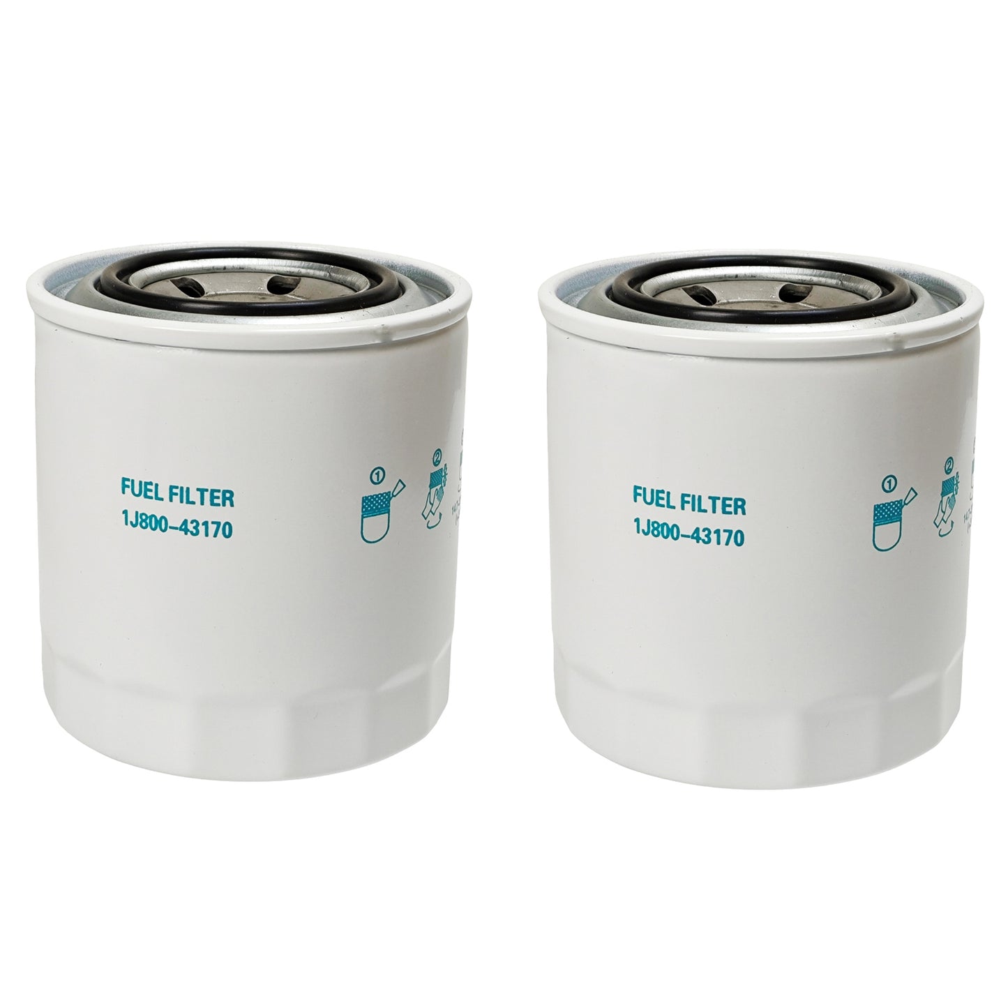 1J800-43172 2X Fuel Filter 1J800-43170 for Kubota L M Series KX040-4CA Excavator