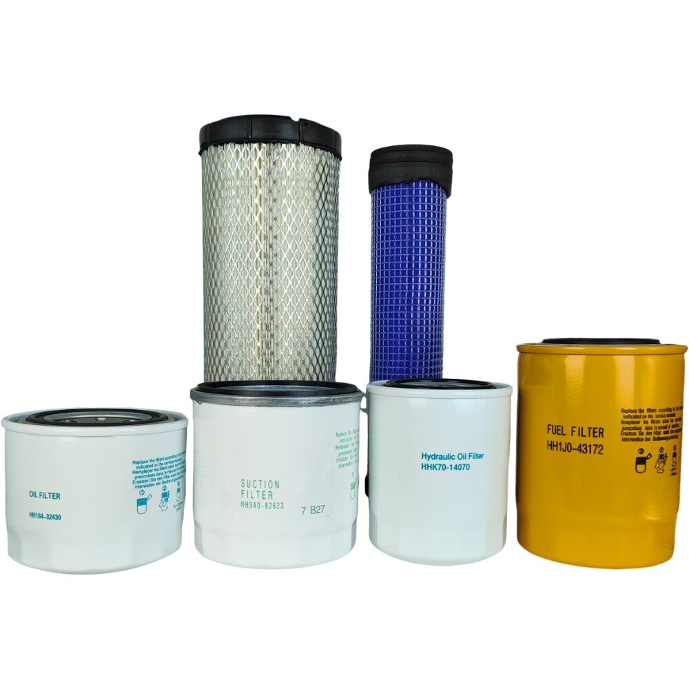 Air Fuel Hydrostat Oil Hydraulic Filter Kit Fit for Kubota L3301 HST L3901 HST
