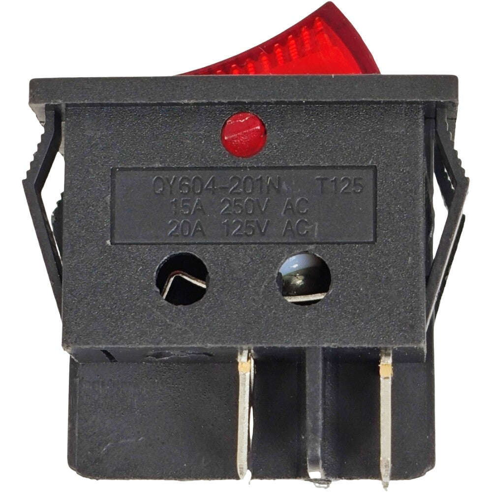 ZE-235-2 Lighted Rocker Toggle Switch ON OFF Fit for Zing Ear 4 Prong Snap-in