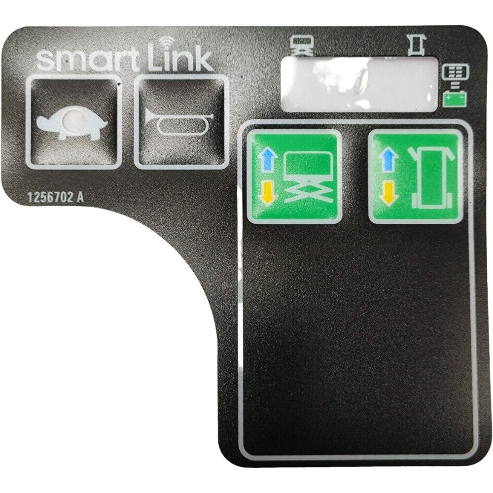 1256702GT Platform Control Panel Decal Control Box Overlay Decal Touchpad