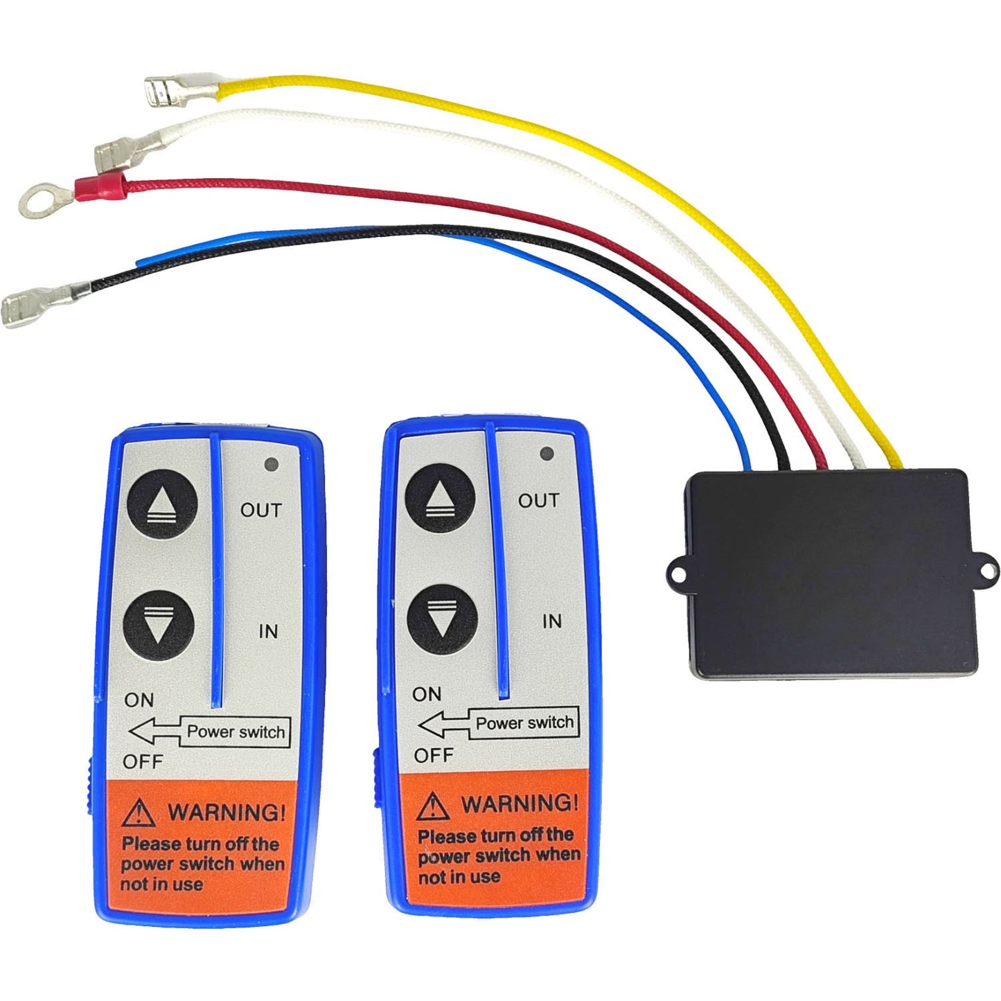 Wireless Winch Remote Control Kit 12V Receiver 100ft Twin Switch Handset