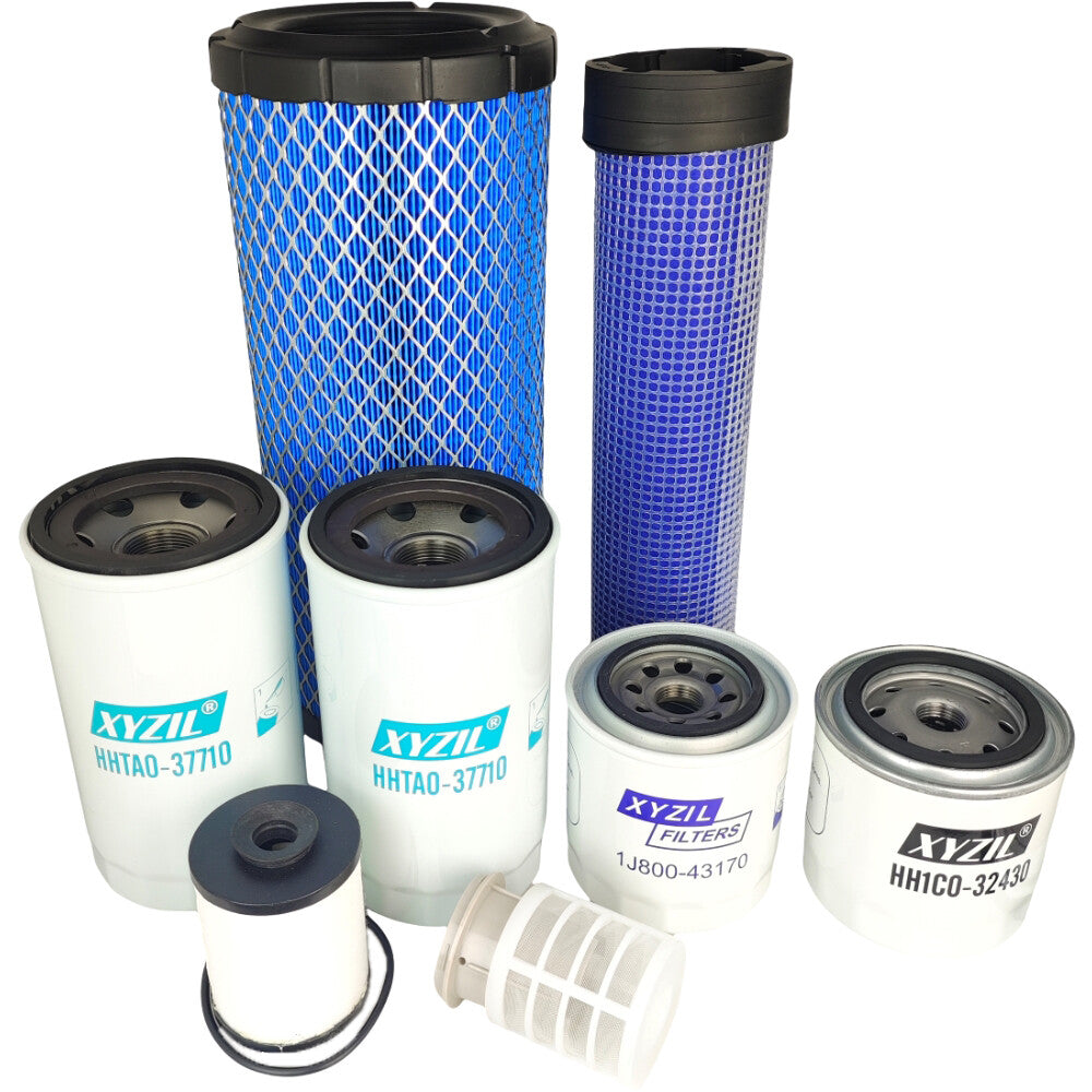 Filter Kit Fit for Kubota M7060HD M7060HD12 M6060HFC V3307-CR-TE4 M6060HDCC