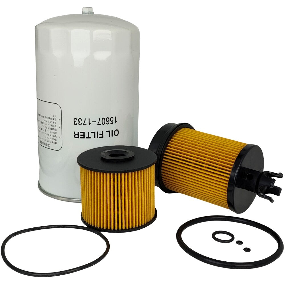 15607-1733 Oil Fuel Filter Kit 23304-78090 23304-EV360 for Hino M4 2022-2024 M5