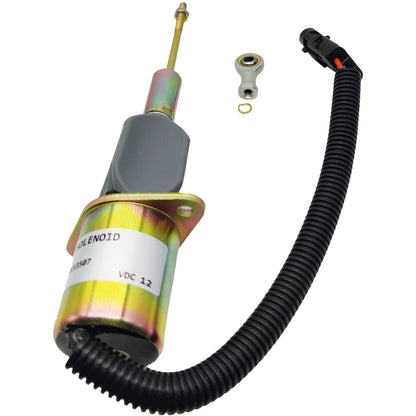 RE53507 12V Fuel Shutoff Solenoid for John Deere 4955 4560 4760 4960 644G Loader