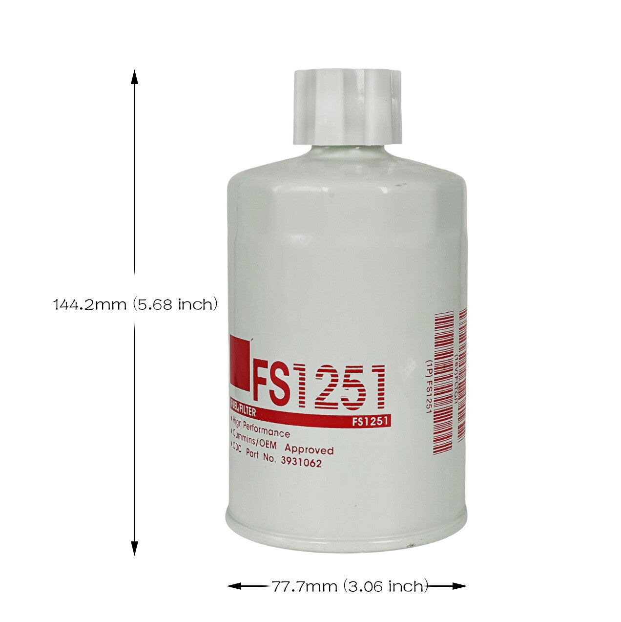 Fuel Water Separator Filter FS1251 for Kubota D1803 V2403 V2607 V3307 V3800