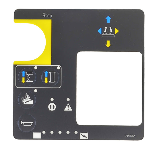 Gen 4 Platform Control Box Overlay Decal 78673GT for Genie Lift GS-1532 GS-1530