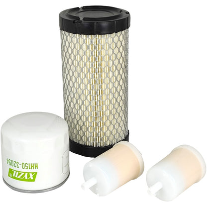 Engine Oil Fuel Air Filter Kit for Kubota ZD28 BX2200 BX2660 Tractor