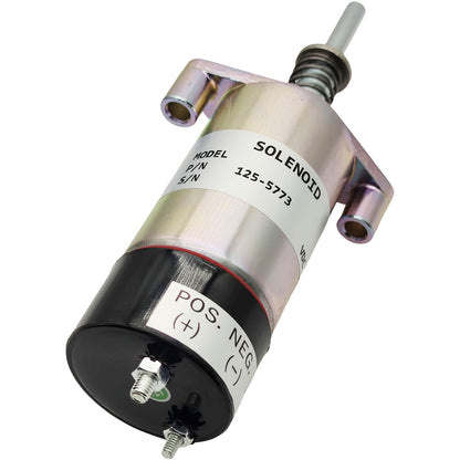 Fit for CAT 125-5773 3204 3304 3304B 3306 3306B Engine 12V Fuel Shutoff Solenoid