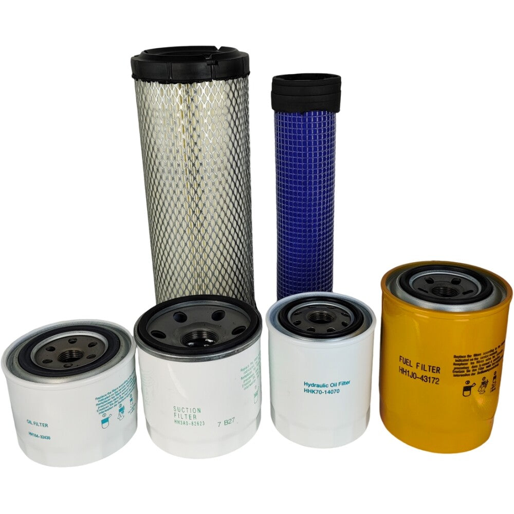 Filter Service Kit for Kubota HH164-32430 TA040-93230 HH1J1-43172 HHK71-14073