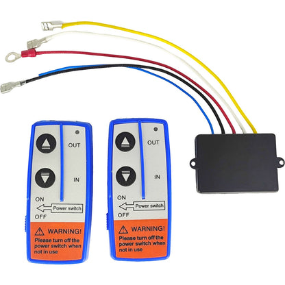 M8 Pre-Wired Winch Control Box Kit for 12V 500A Winch Solenoid Contactor Relay