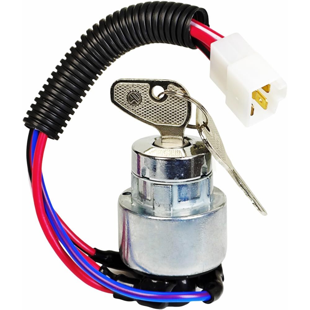 Ignition Switch 2 Keys for Kubota MX5000DT MX4700DT MX4700F MX4700H TC020-31822