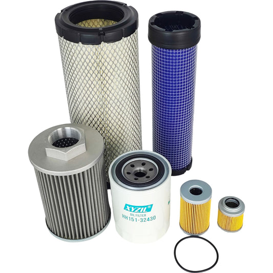 Maintenance Filter Kit Fit for Kubota KX121-3 Mini Excavator Oil Filter Service