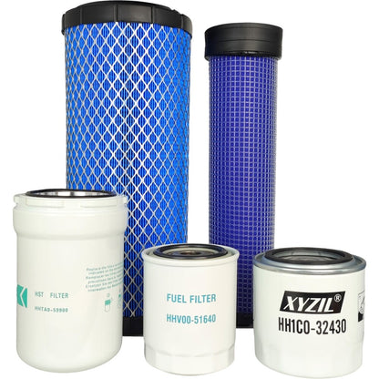 Filter Kit for Kubota SVL75-2 (SN 26158 & Above) Skid Steer Loader