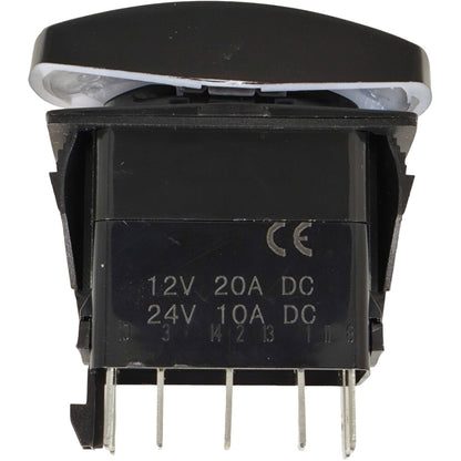 2635419 Two Pole Speed Auxiliary Rocker Switch for Caterpillar 226D 232D 236D