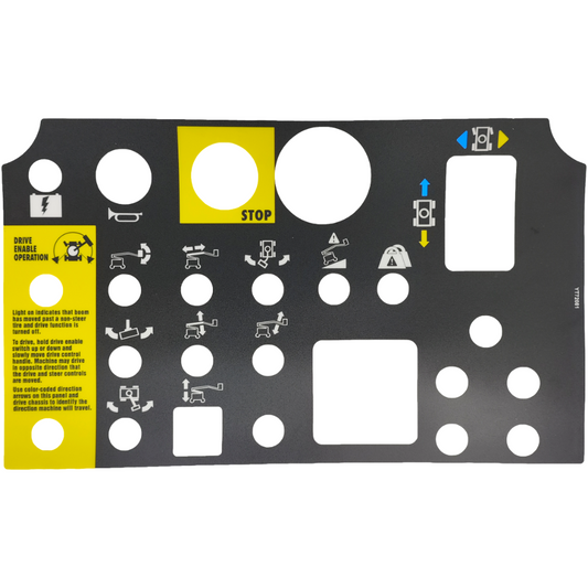 Platform Control Panel Decal 72081GT 72081 for Genie Z-30/20N Z-34/22 Z-34/22N