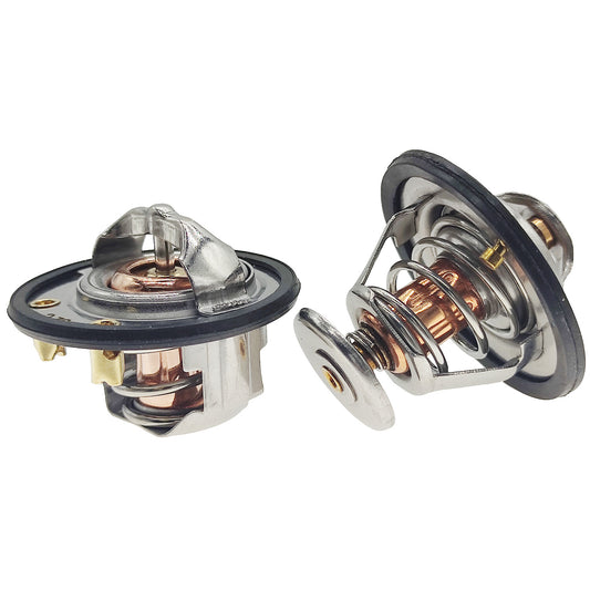 185°F & 180°F Degree Thermostat Front & Rear Kit Pair Fit for GM Pickup Duramax