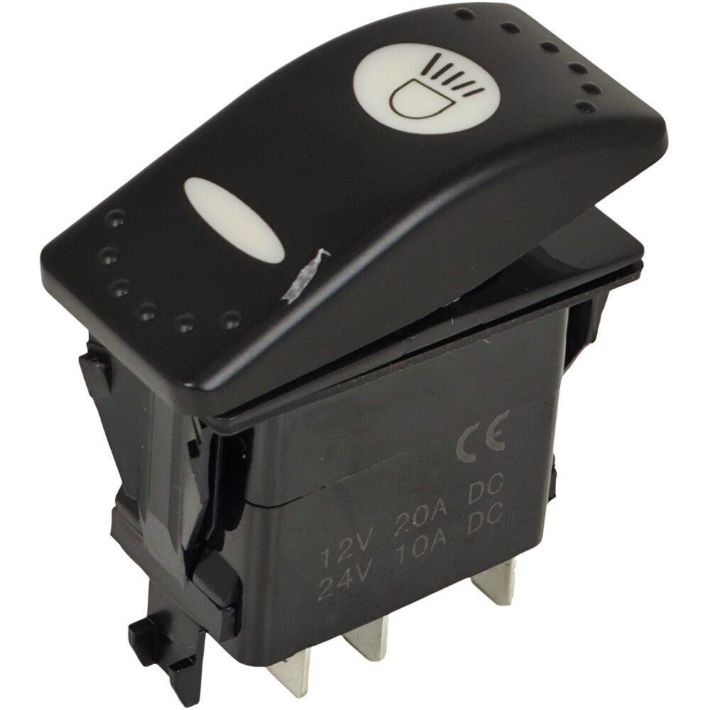 701/60004 Rocker Switch for JCB Backhoe Loader 214 215 216 217 3D 12V 6 Pin
