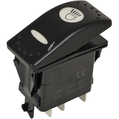 701/60004 Rocker Switch for JCB Backhoe Loader 214 215 216 217 3D 12V 6 Pin
