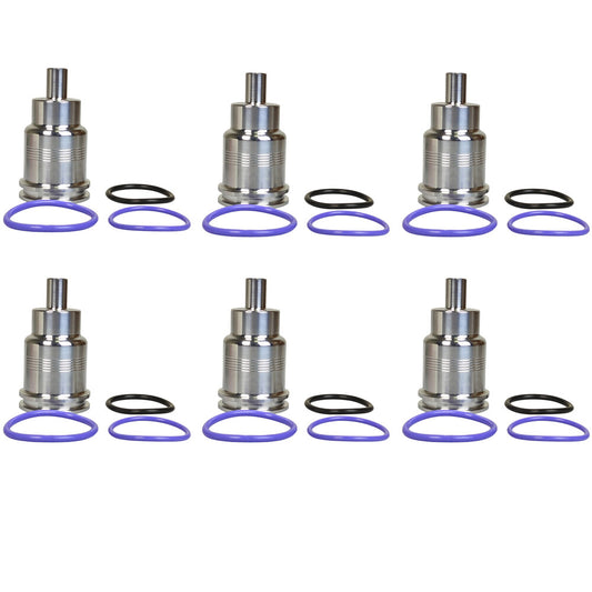 6X Fuel Injector Sleeve Cup Set 21515329 21401136 for MACK MP7 MP8 MP10