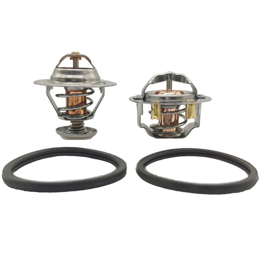 185 & 180 Degree Thermostat Front & Rear Kit Pair for GM Pickup Duramax