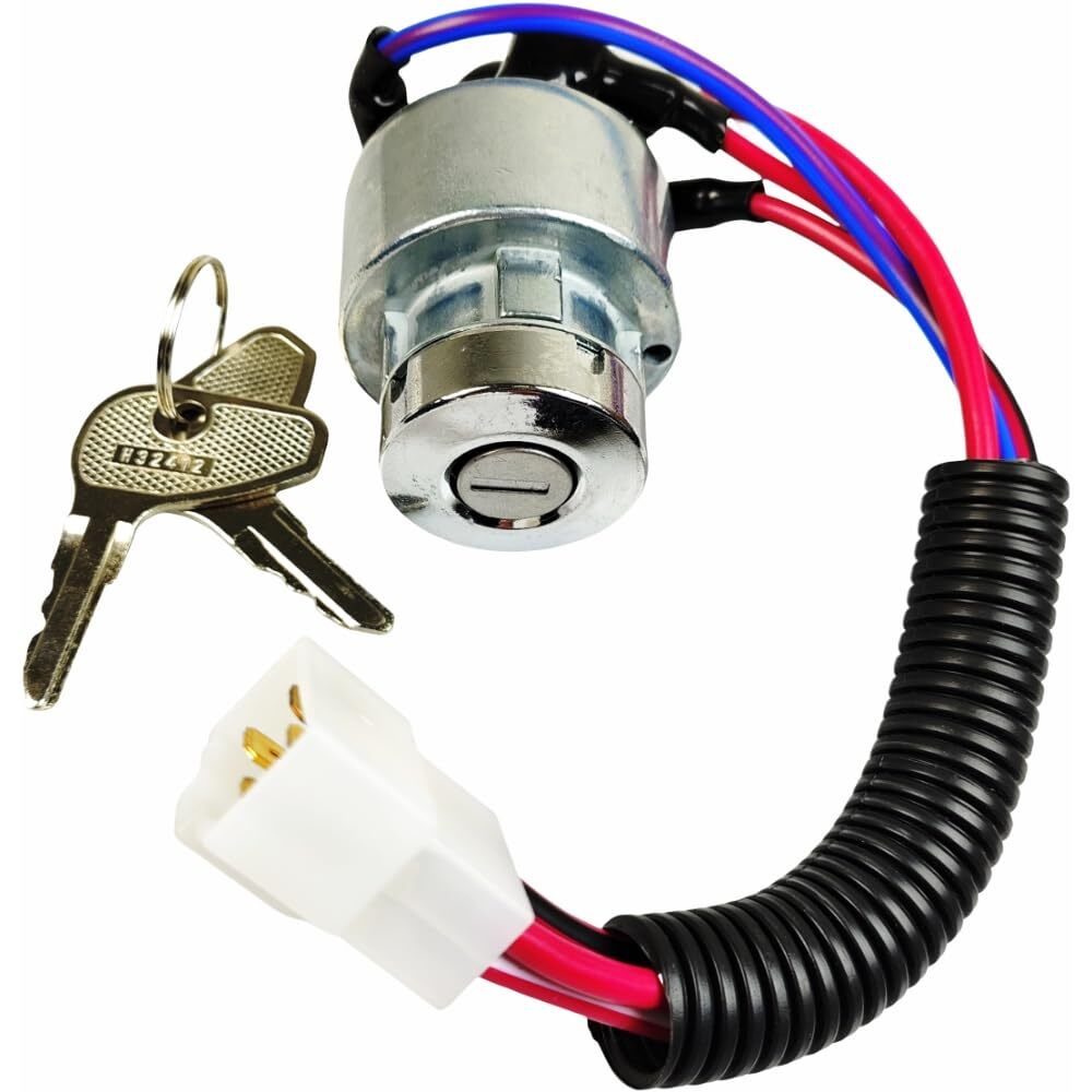 Ignition Switch TC020-31822 w/ 2 Keys for Kubota L3400 L4300 L4400 L3700 L3800