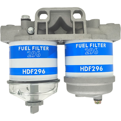Dual Fuel Filter Glass Bowl Fit for Ford 2610 2910 3610 4610 5610 EBPN9N166AA