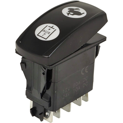 2635419 Two Pole Speed Auxiliary Rocker Switch for Caterpillar 226D 232D 236D