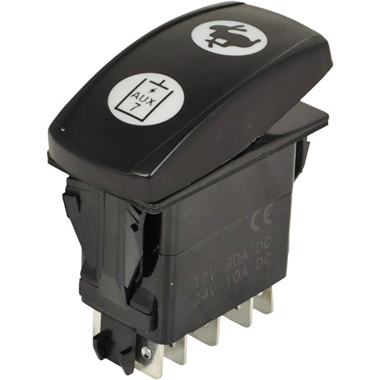 2635419 Two Pole Speed Auxiliary Rocker Switch for Caterpillar 226D 232D 236D