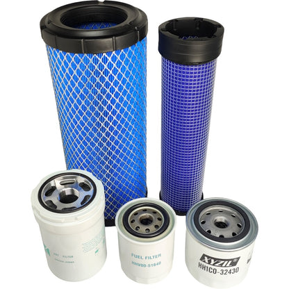 Filter Kit for Kubota SVL75-2 (SN 26158 & Above) Skid Steer Loader