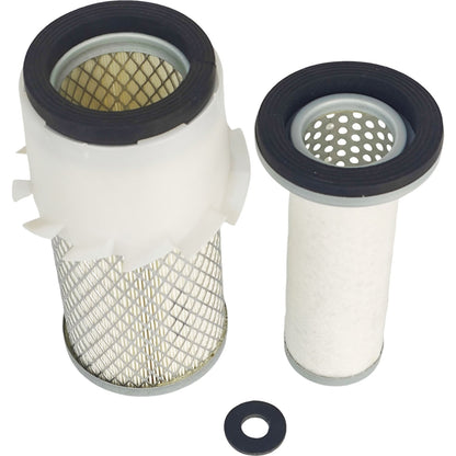 Outer Inner Air Filter Set AM108243 M75144 Fit for John Deere Loader 375 3375