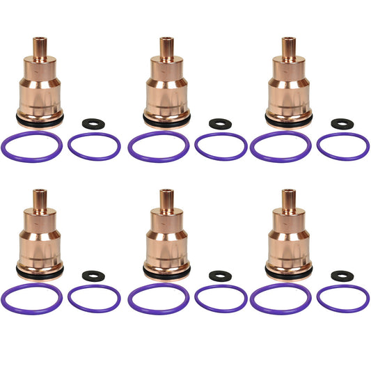 6X Injector Sleeve Cup Kit for Volvo Mack Truck 21351717 D11 D13 D12 D16 Engine