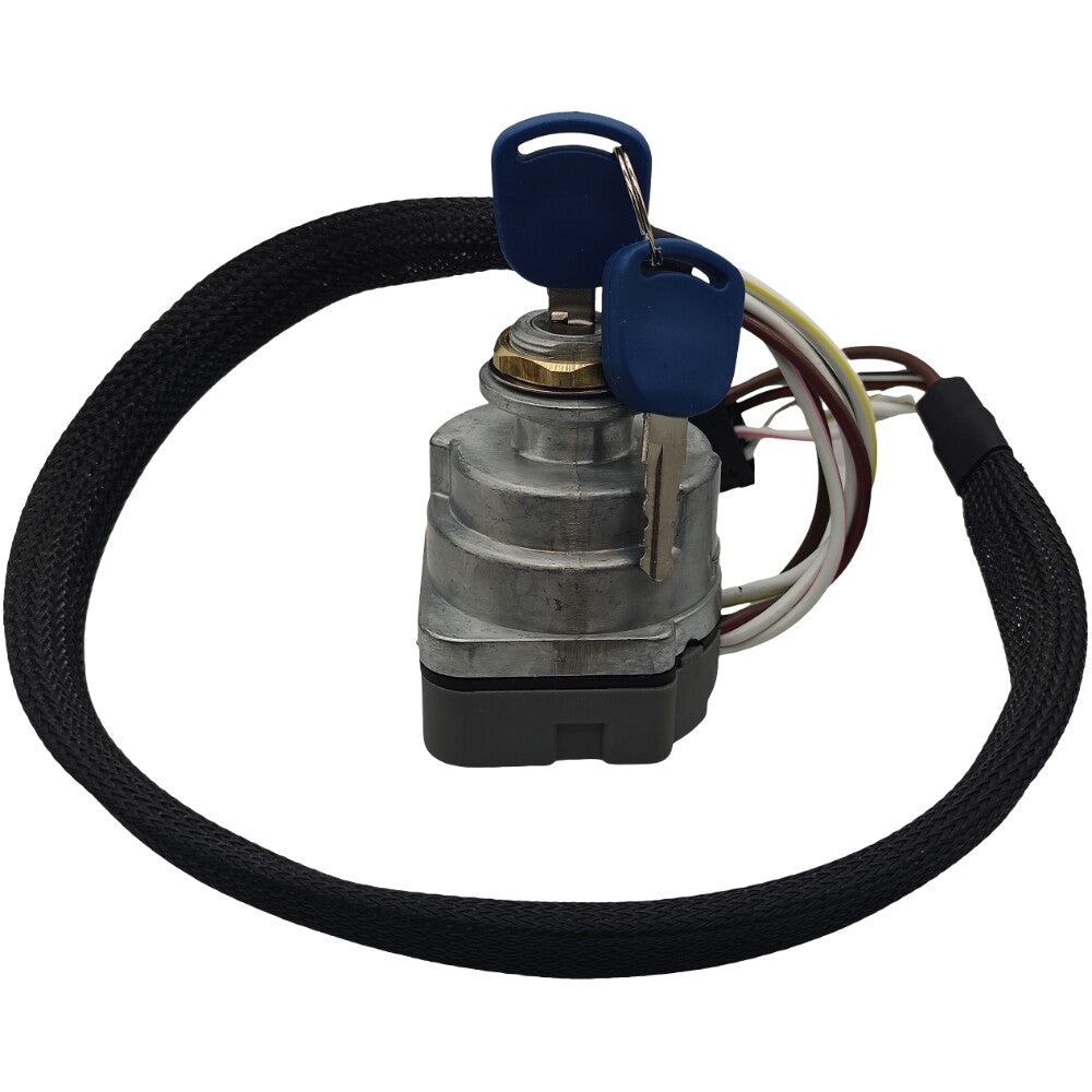 Ignition Key Switch 87561528 81864288 for Ford New Holland Tractor TS TM Series