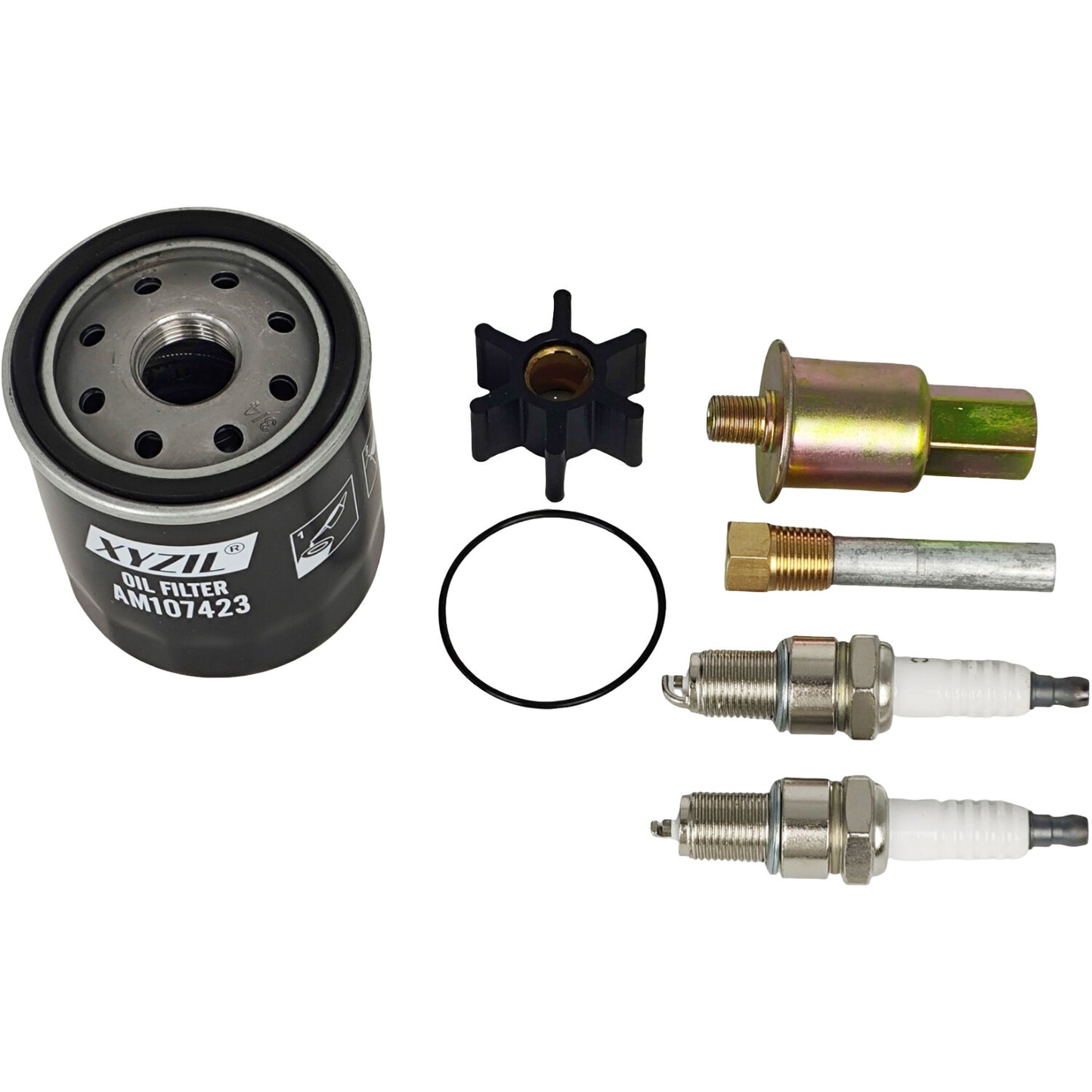 Maintenance Service Kit w/ Spark Plug & Fuel Filter Fit for Kohler Marine 7.3E