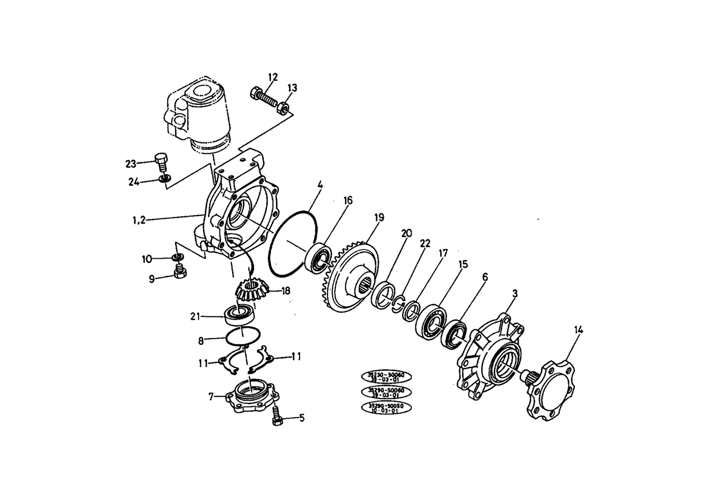 M9000 Front Axle Oil Seal Fit for Kubota M9000DT M9000DTHS M9000DTHSC M9000DTL
