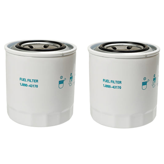 1J800-43172 2X Fuel Filter 1J800-43170 for Kubota L M Series KX040-4CA Excavator