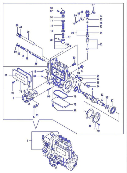 Fit for Iseki Fuel Lift Pump 6515-750-029-00 3AE1 3AF1 E3AE1 3AD1 E3AD1 Engine