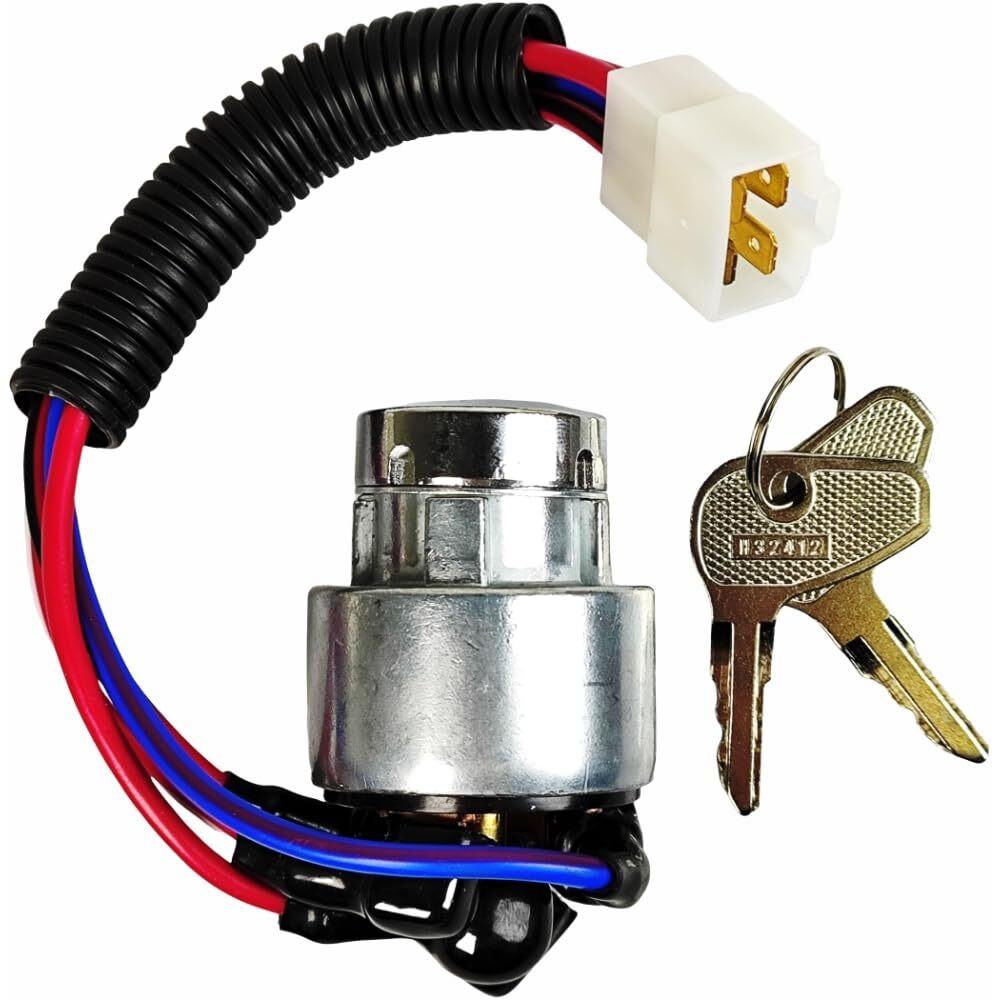 Ignition Switch TC020-31822 w/ 2 Keys for Kubota L3400 L4300 L4400 L3700 L3800