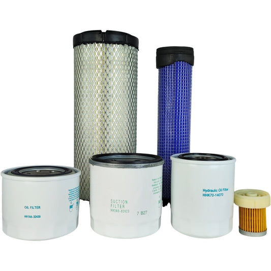 Complete Filter Service Kit for Kubota L2501 HST Oil Fuel Hydraulic Air Filter
