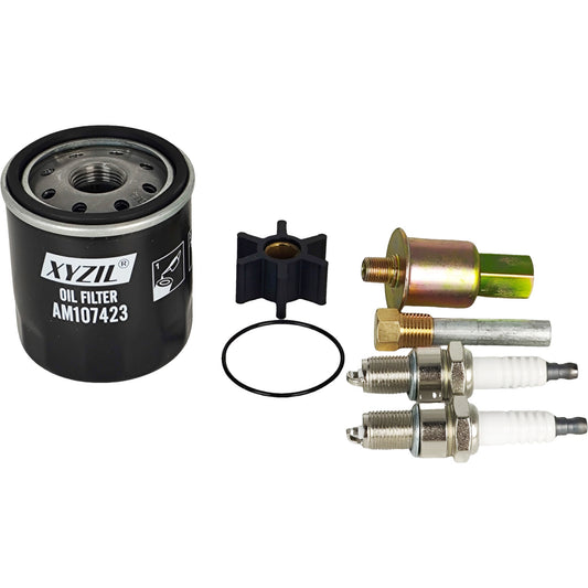 Maintenance Service Kit w/ Spark Plug & Fuel Filter Fit for Kohler Marine 7.3E