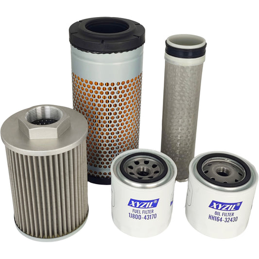 Filter Kit Fit for Kubota KX040-4 Hydraulic Suction Service Set Mini Excavator