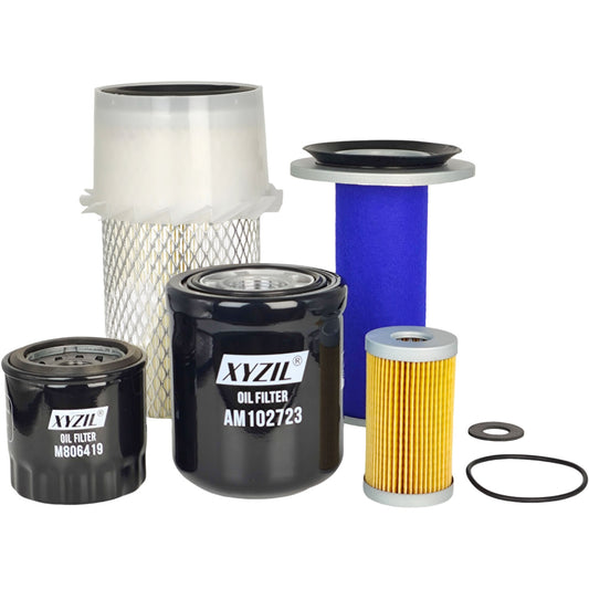 Filter Kit Fit for John Deere 955 Engine 3TN84 Dual Stage Air Cleaner