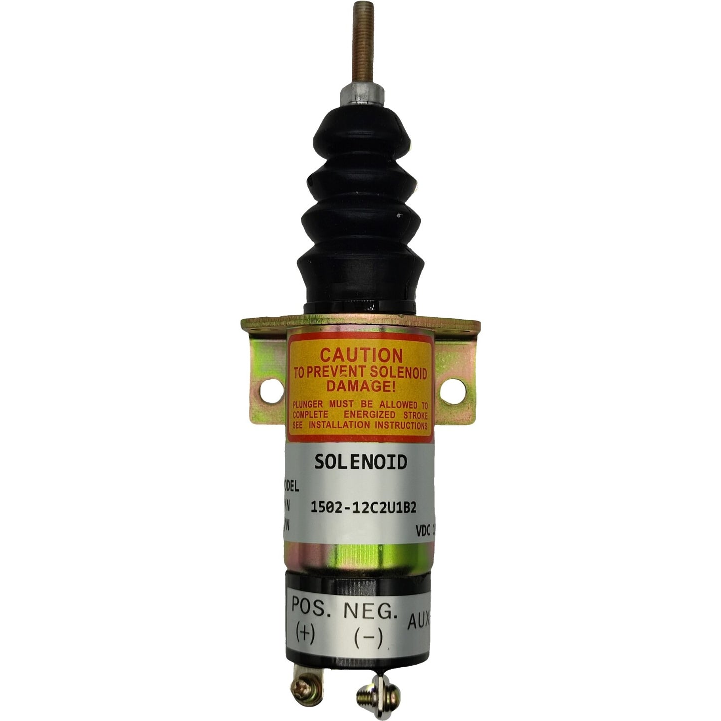 Fuel Shutdown Solenoid 2 Terminals 1500-2010 12V 1502-12C2U1B2 for Woodward 1502